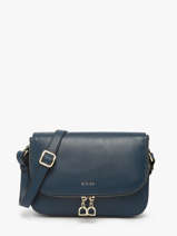 Cross Body Tas M Tradition Leder Etrier Blauw tradition ETRA059M